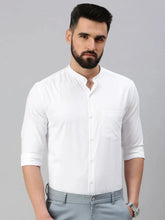 Men White Self Design Casual Shirt-SPANISHSHIRT-1021-White